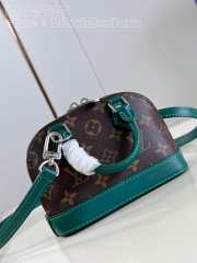 Uubags | Louis Vuitton M82717 Nano Alma Monogram Canvas/ Green Bag 18x12x8cm - 5