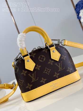 Uubags | Louis Vuitton M82717 Nano Alma Monogram Canvas/ Yellow Bag 18x12x8cm