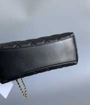 Uubags | Chanel clutch with strap glossy wrinkled calf leather, resin & gold-tone metal black - 5