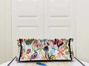 Uubags | Dior Large Book Tote White Multicolor Toile de Jouy Fantastica Embroidery - 6