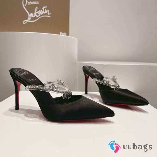 Uubags | Christian Louboutin Katie stiletto with a pointed toe in black 7cm - 1