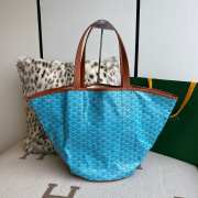 Uubags | Goyard Reversible Belharra White Coated Canvas Tote Bag 57x27x35cm - 6