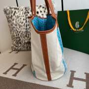 Uubags | Goyard Reversible Belharra White Coated Canvas Tote Bag 57x27x35cm - 3