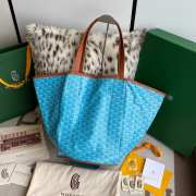 Uubags | Goyard Reversible Belharra White Coated Canvas Tote Bag 57x27x35cm - 2