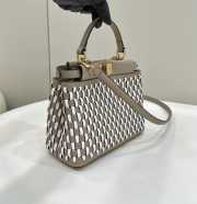 Uubags | Fendi Peekaboo shoulder bag in beige 24x10.5x18.5cm - 2