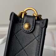 Uubags | Chanel Hobo Bag Calfskin and Gold-Tone Metal Black 20x24x6cm - 4