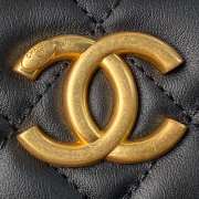 Uubags | Chanel Hobo Bag Grinded Denim & Gold Metallic Black 20x24x6cm - 2