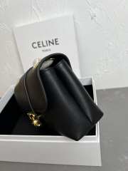 Uubags | Teen Celine Victoire Bag In Supple Calfskin Black with Gold Metal 23.5x14x8cm - 2