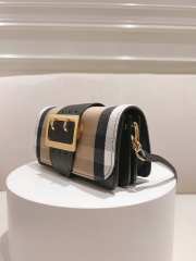 Uubags | Burberry Black Small Buckle House Check Bag 19.5x12x5cm - 6