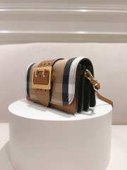 Uubags | Burberry Brown Small Buckle House Check Bag 19.5x12x5cm - 6