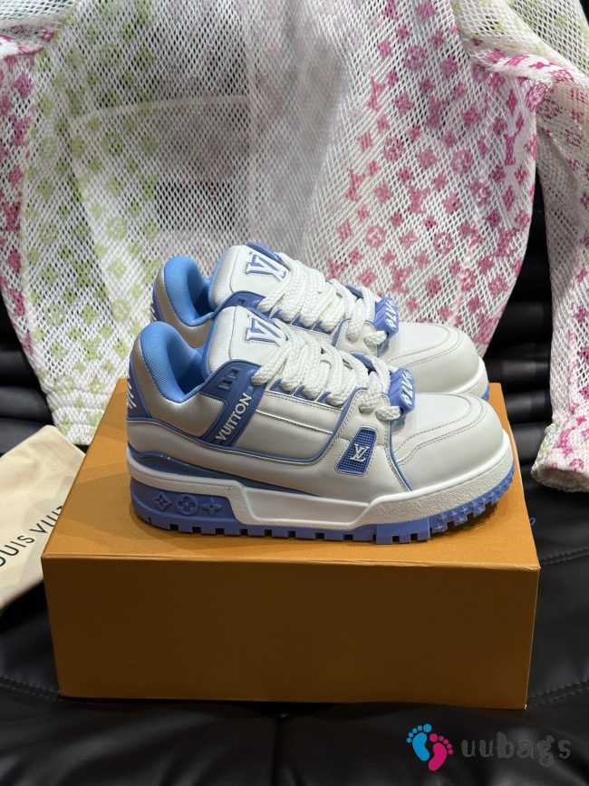 Uubags | Louis Vuitton Trainer Maxi Sneaker White Blue - 1