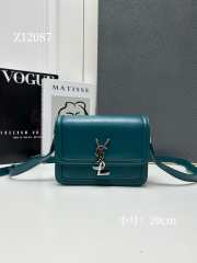 Uubags | YSL Solferino Small Satchel In Box Leather Ocean 23x16x6cm - 1