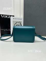 Uubags | YSL Solferino Small Satchel In Box Leather Ocean 23x16x6cm - 4