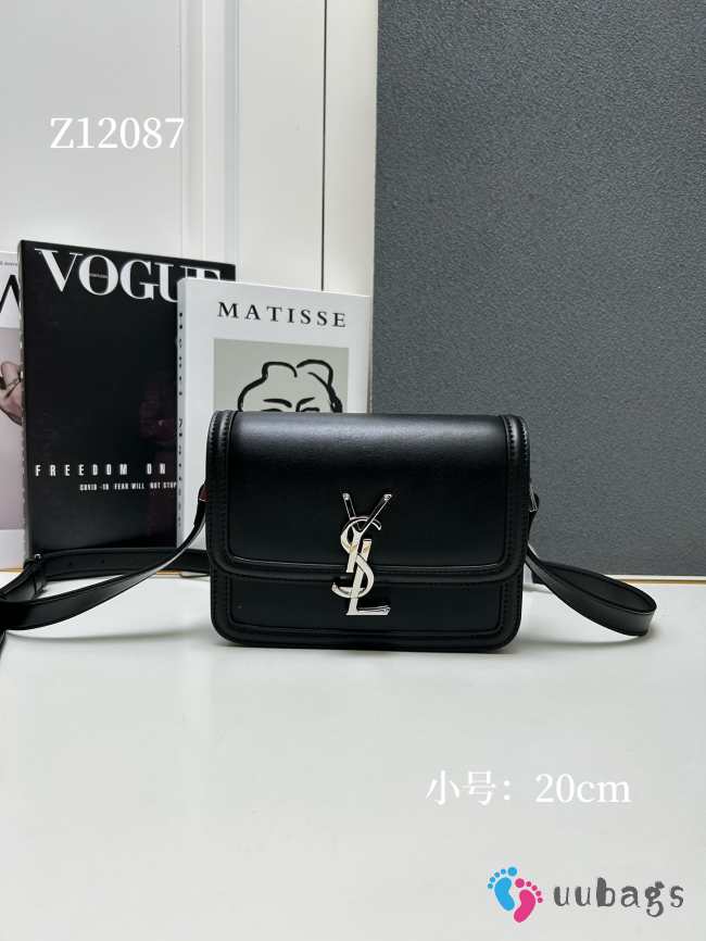 Uubags | YSL Solferino Small Satchel In Box Leather Black 23x16x6cm - 1