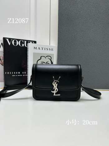 Uubags | YSL Solferino Small Satchel In Box Leather Black 23x16x6cm