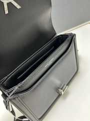 Uubags | YSL Solferino Small Satchel In Box Leather Black 23x16x6cm - 4