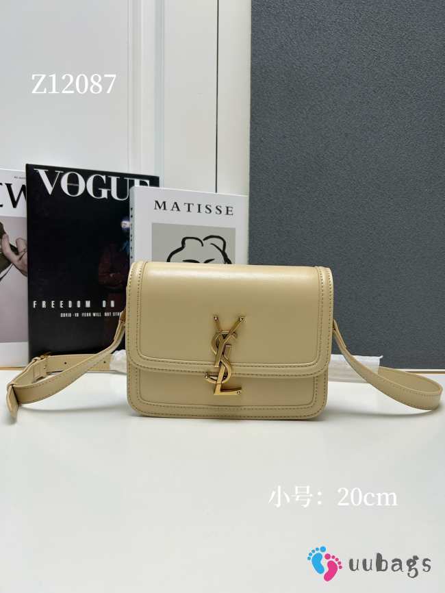 Uubags | YSL Solferino Small Satchel In Box Leather Beige 23x16x6cm - 1