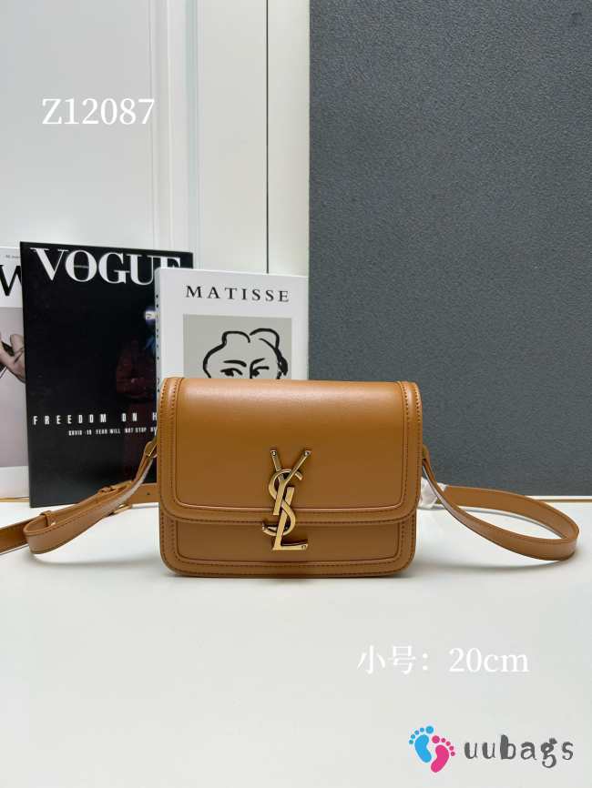 Uubags | YSL Solferino Small Satchel In Box Leather Tan 23x16x6cm - 1