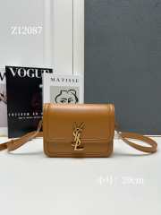 Uubags | YSL Solferino Small Satchel In Box Leather Tan 23x16x6cm - 1