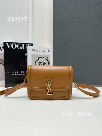 Uubags | YSL Solferino Small Satchel In Box Leather Tan 23x16x6cm