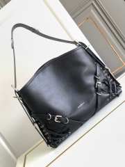 Uubags | Givenchy Voyou Bag In Corset Style Leather Black 40x27x6.5cm - 1