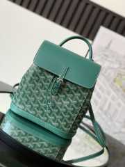 Uubags | Goyard Goyardine Calfskin Mini Alpin Backpack Green 23x9.5x19cm - 1