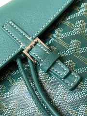 Uubags | Goyard Goyardine Calfskin Mini Alpin Backpack Green 23x9.5x19cm - 5