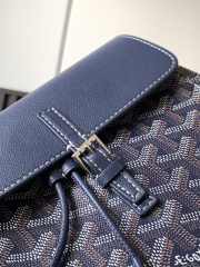 Uubags | Goyard Goyardine Calfskin Mini Alpin Backpack Blue Navy 23x9.5x19cm - 3