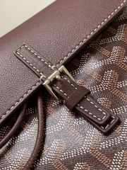 Uubags | Goyard Goyardine Calfskin Mini Alpin Backpack Burgundy 23x9.5x19cm - 6