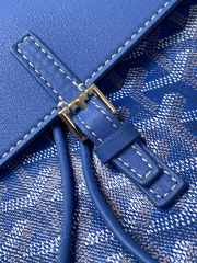 Uubags | Goyard Goyardine Calfskin Mini Alpin Backpack Blue 23x9.5x19cm - 2