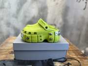 Uubags | Balenciaga HardCrocs mule in green rubber 11cm - 1