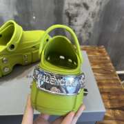 Uubags | Balenciaga HardCrocs mule in green rubber 11cm - 6