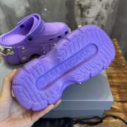 Uubags | Balenciaga HardCrocs mule in purple rubber 11cm - 6