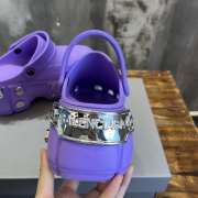 Uubags | Balenciaga HardCrocs mule in purple rubber 11cm - 5