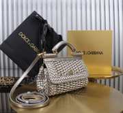 Uubags | Dolce & Gabbana Small Sicily Handbag In Silver 18x11x6cm - 6