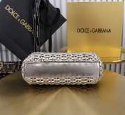 Uubags | Dolce & Gabbana Small Sicily Handbag In Silver 18x11x6cm - 3