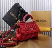 Uubags | Dolce & Gabbana Small Sicily Handbag In Red 18x11x6cm - 6