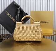 Uubags | Dolce & Gabbana Small Sicily Handbag In Gold 18x11x6cm - 5