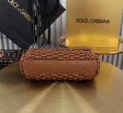 Uubags | Dolce & Gabbana Small Sicily Handbag In Brown 18x11x6cm - 4