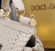 Uubags | Dolce & Gabbana Small Sicily Handbag In White 18x11x6cm - 6