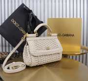 Uubags | Dolce & Gabbana Small Sicily Handbag In White 18x11x6cm - 4