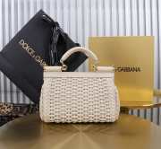 Uubags | Dolce & Gabbana Small Sicily Handbag In White 18x11x6cm - 3