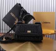 Uubags | Dolce & Gabbana Small Sicily Handbag In Black 18x11x6cm - 1