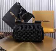 Uubags | Dolce & Gabbana Small Sicily Handbag In Black 18x11x6cm - 2