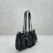 Uubags | Miu Miu From The Runway nappa leather bag in black 44x16x10.5cm - 6