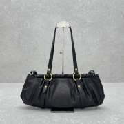 Uubags | Miu Miu From The Runway nappa leather bag in black 44x16x10.5cm - 3