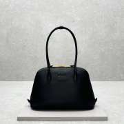 Uubags | Miu Miu leather handles bag and gold-tone hardware in black 33x13x21cm - 5