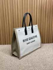 Uubags | YSL Large Canvas Rive Gauche Tote Bag In Linen 48x36x16cm - 6