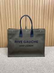 Uubags | YSL Large Canvas Rive Gauche Tote Bag In Storm 48x36x16cm - 1