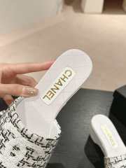 Uubags | Chanel Wedge Sandals White - 5